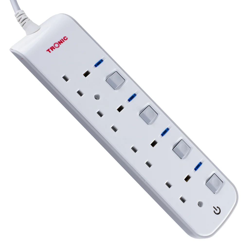 Tronic 4 Way extension with Switches – TCL East Africa Kenya Tronic 4 Way extension with Switches